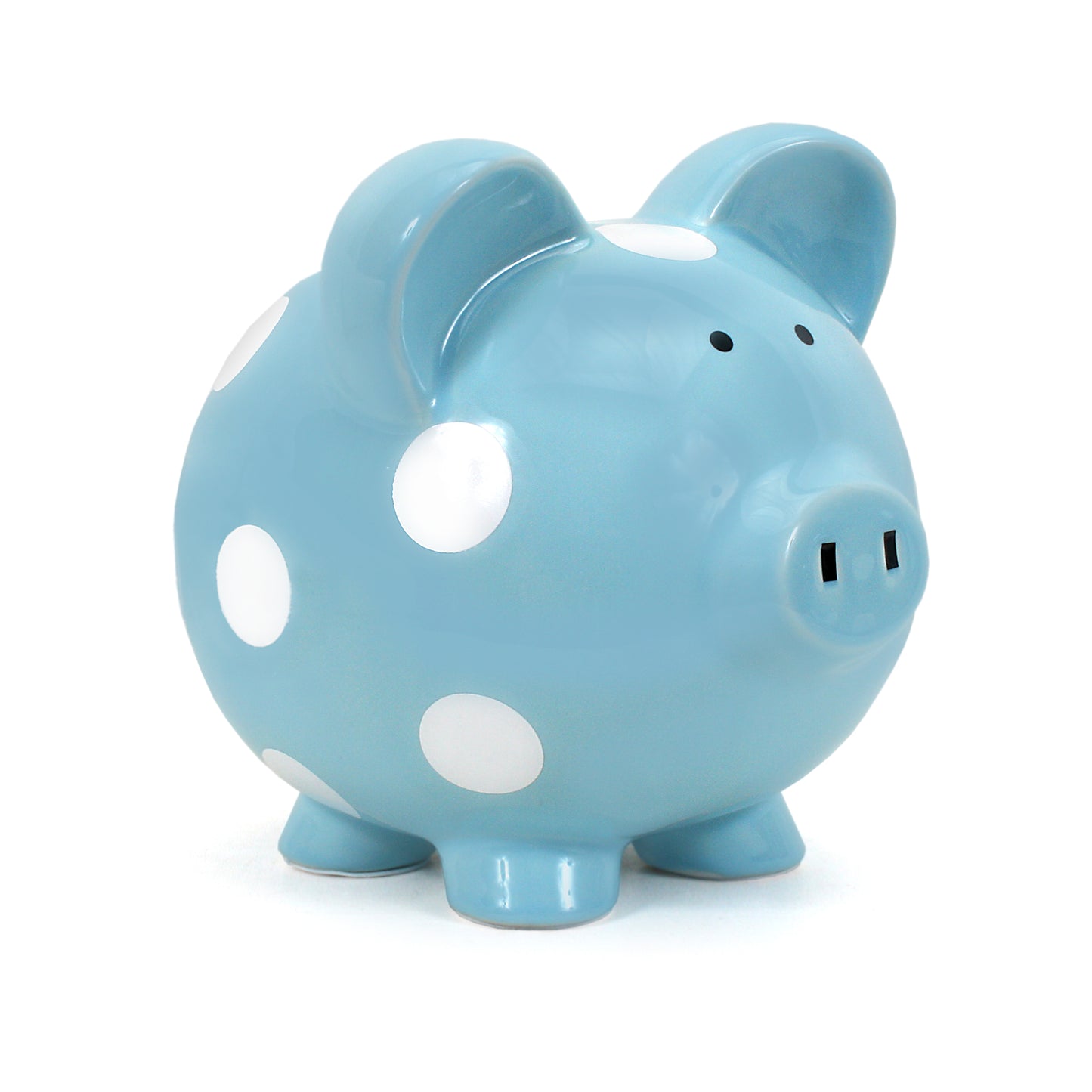 Blue Polka Dot Piggy Bank