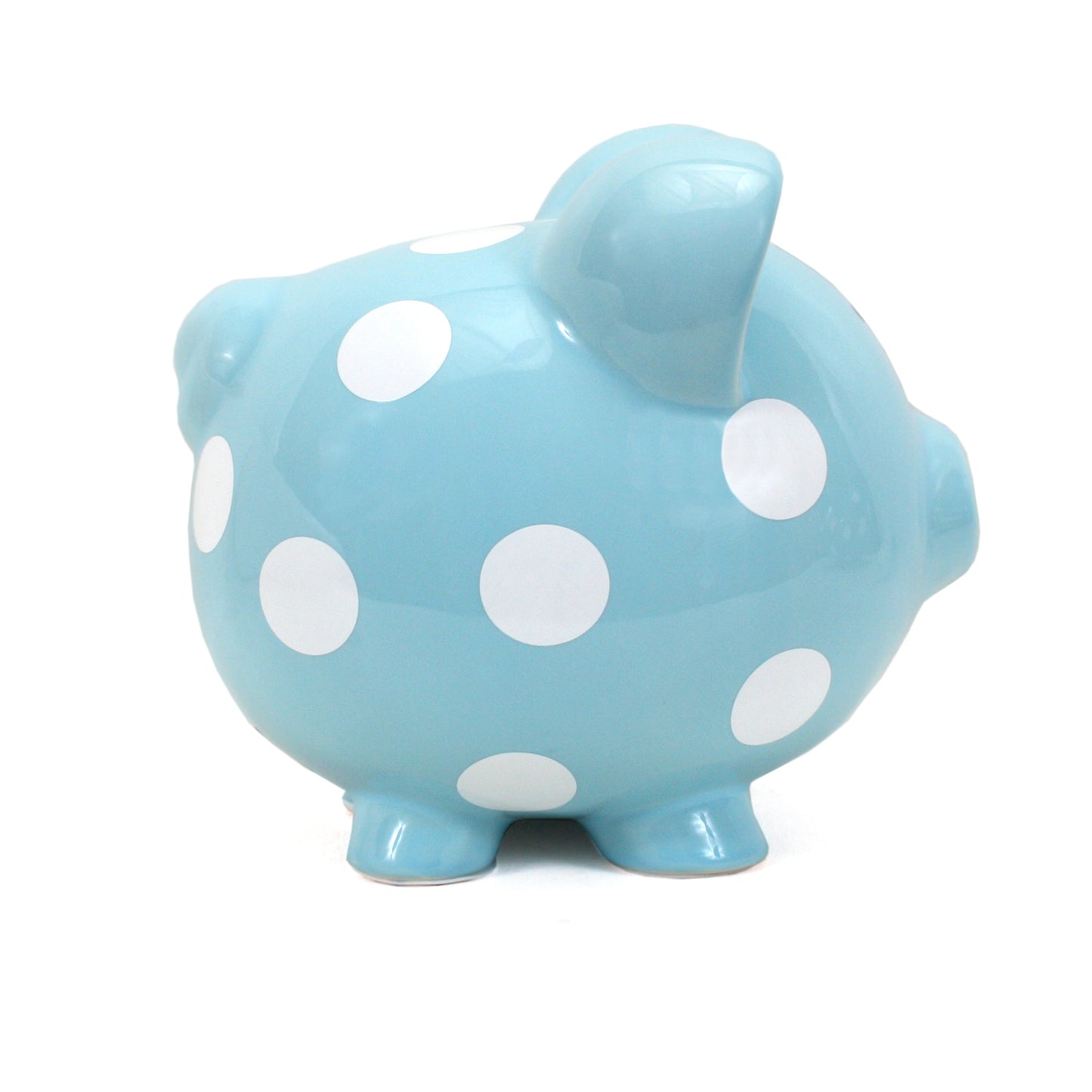 Blue Polka Dot Piggy Bank