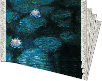 Water-Lilies by Claude Monet Coaster Rug Set Coasters