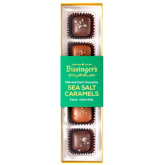 Bissinger's Milk & Dark Sea Salt Caramels - 5 Pc