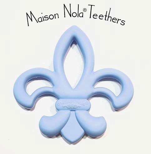 Fleur de lis Silicone Baby Teether