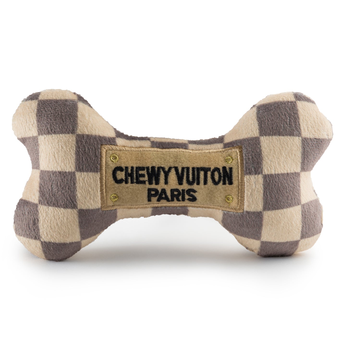 Haute Diggity Dog Checker Chewy Vuiton Bone Toy for Dogs