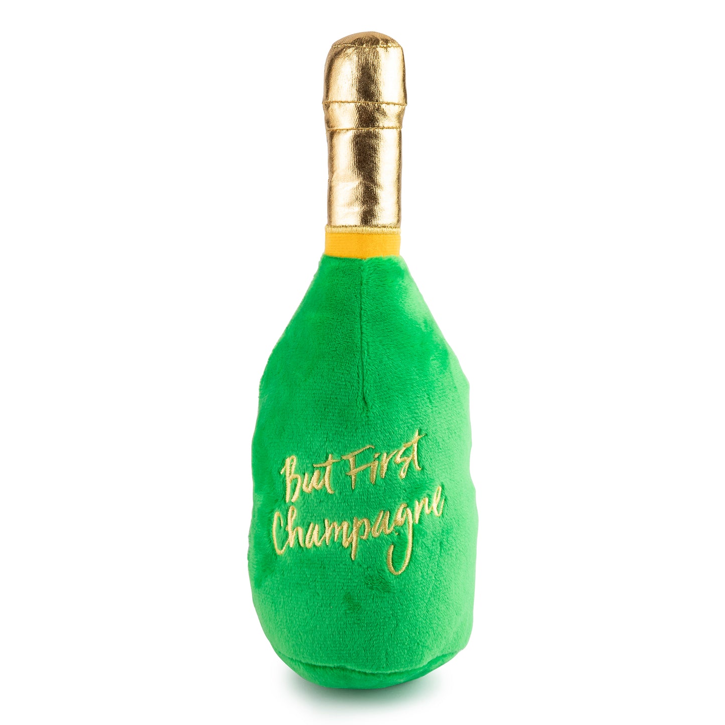 Woof Clicquot Classic Dog Plush Champagne Bottle Toy for Dogs