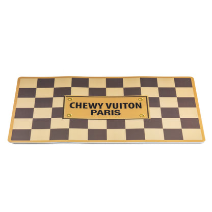 Haute Diggity Dog Checker Chewy Vuiton Placemat For Dogs & Pets