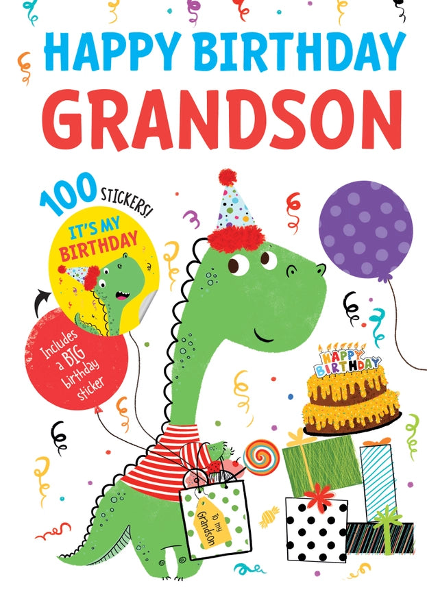 Happy Birthday Grandson Hardcover Book