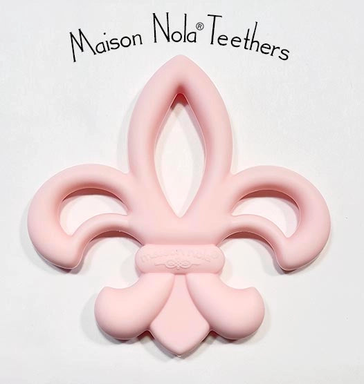 Fleur de lis Silicone Baby Teether